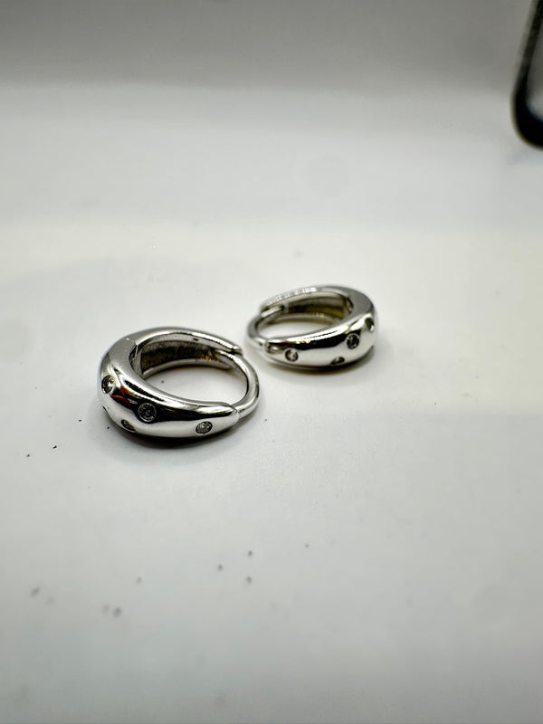 Mini Hoops Scattered Crystals