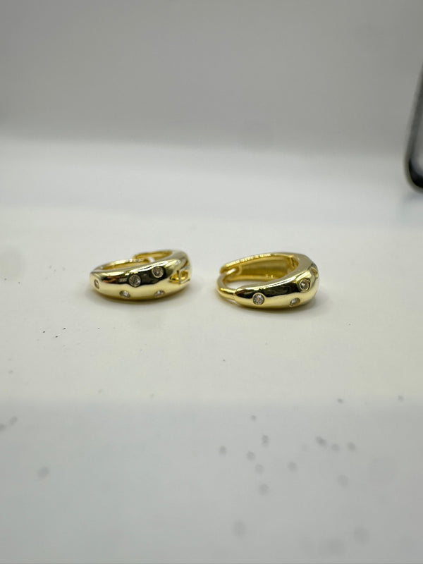 Mini Hoops Scattered Crystals