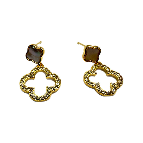 Clover Double Dangle Earrings