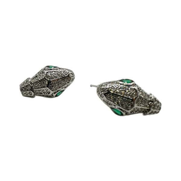 Serpenti Post Crystal Earrings lo
