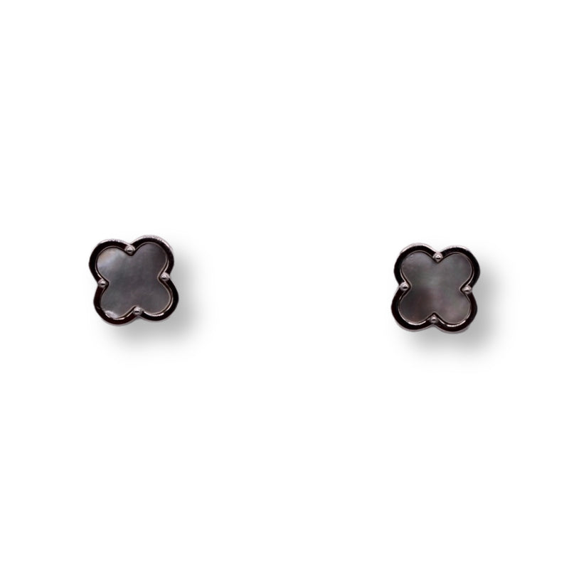 Mother of Pearl Clover Studs