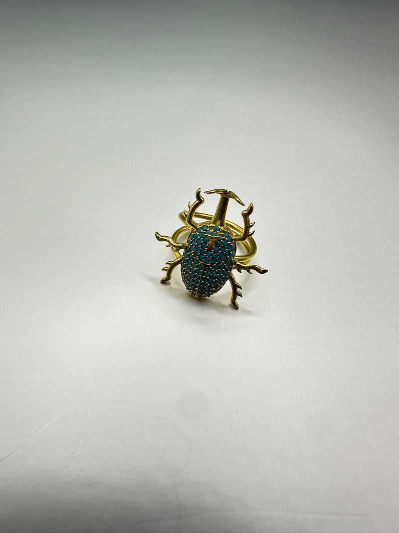 Anillos de Escarabajo Pave