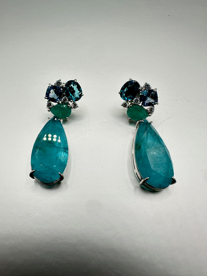 Green Tourmaline Luxe Earrings