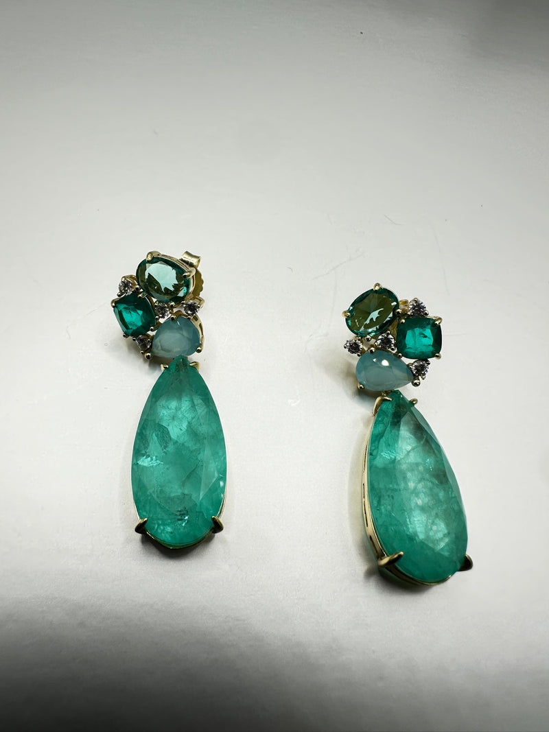 Green Tourmaline Luxe Earrings