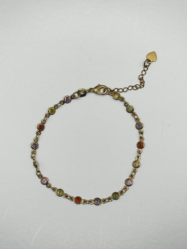 Brazalete Cristales de Colores Goldfill
