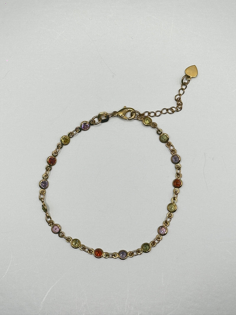 Brazalete Cristales de Colores Goldfill