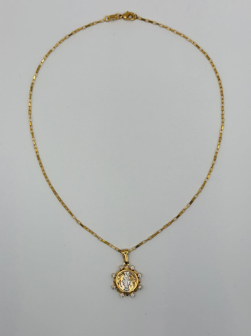 Cadena Medalla Milagrosa GF 18kt