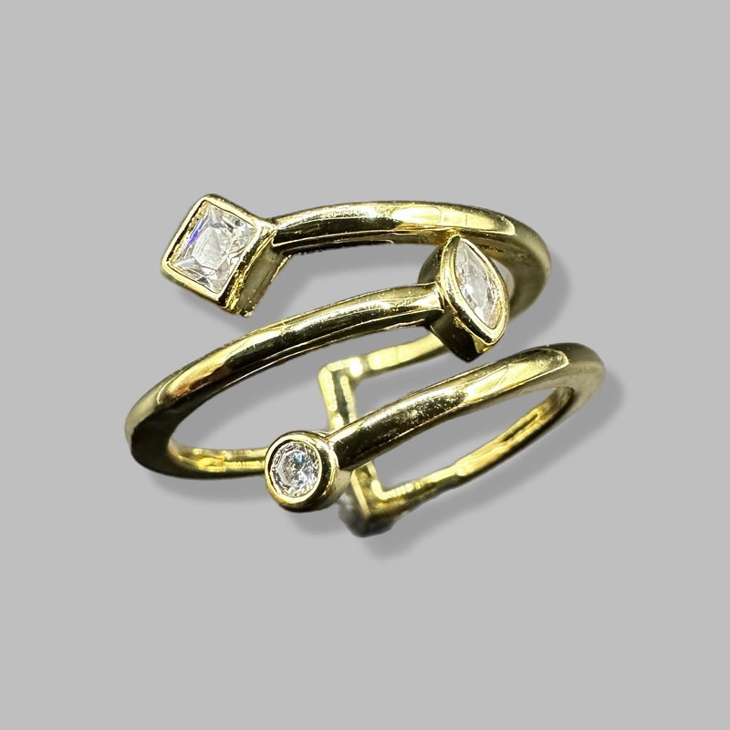 Anillos Varios Cristales pequeños
