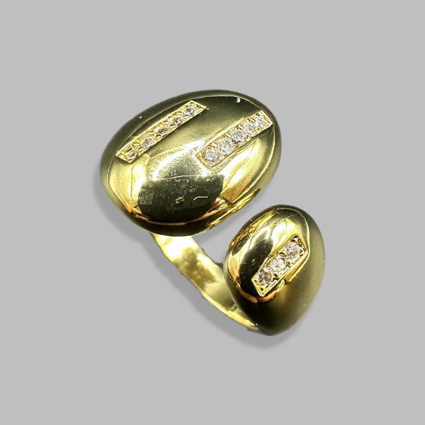 Anillo Gotas encontradas con cristales
