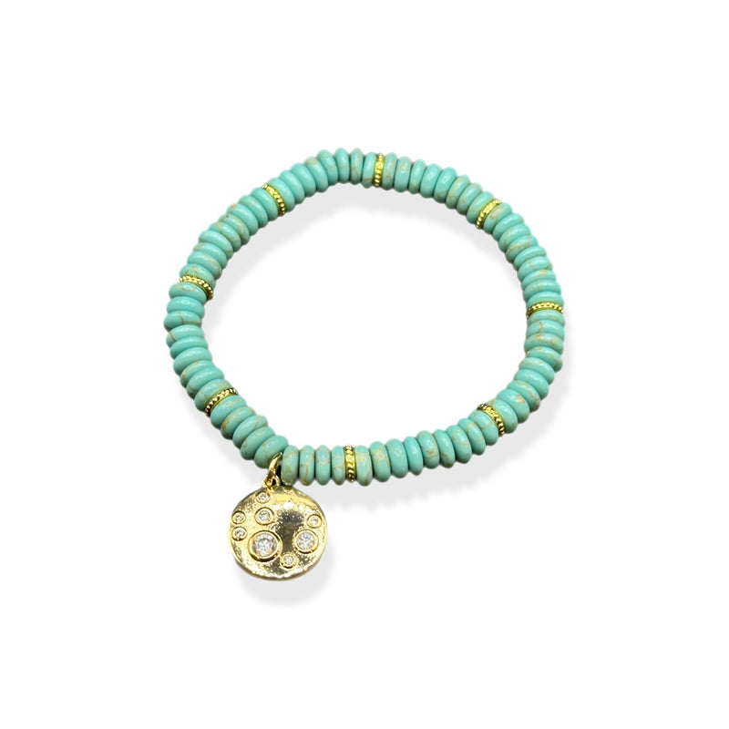 Pulseras de piedras semipreciosas con dijes