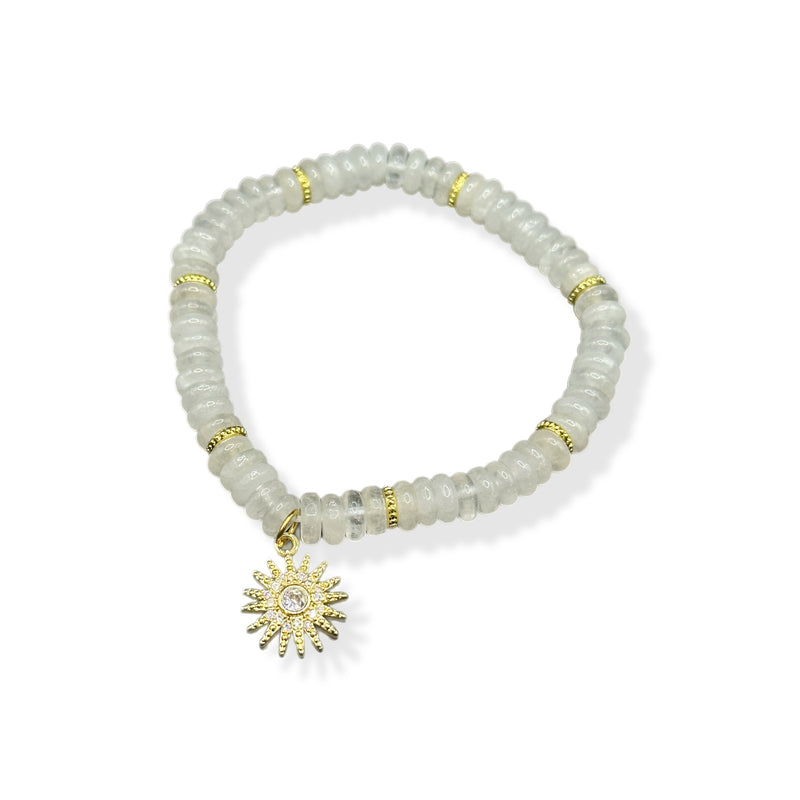 Pulseras de piedras semipreciosas con dijes