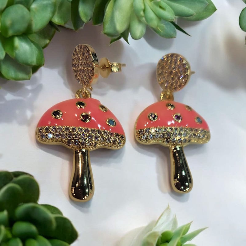Enamel Hongo Earrings Mediadons