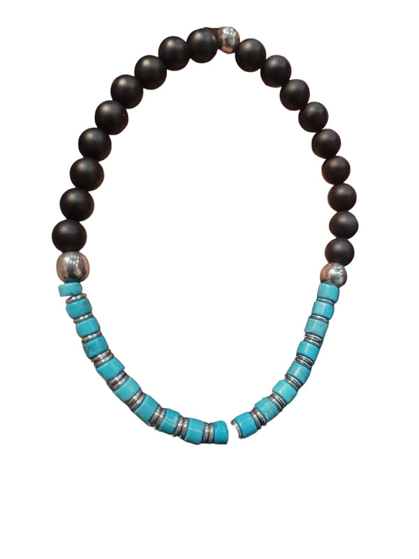 Pulsera Caballero Piedras Azul