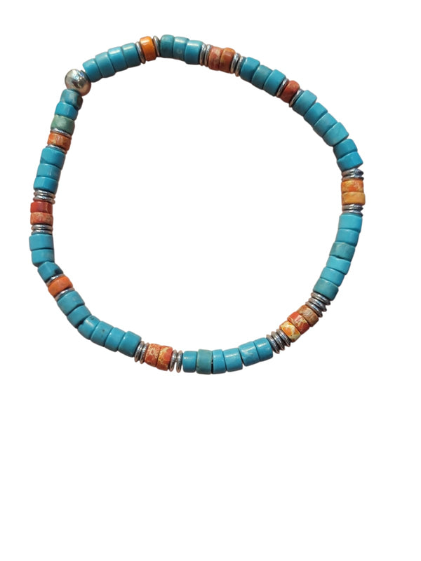 Pulseras Caballeros Piedras Colores