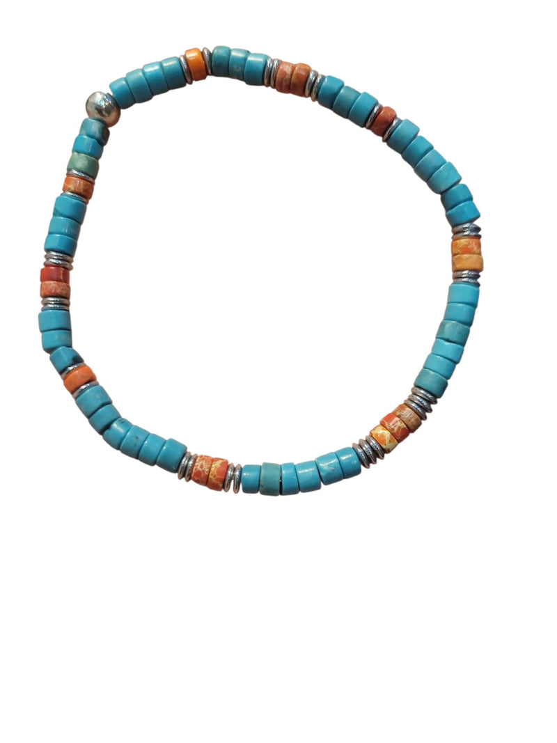 Pulseras Caballeros Piedras Colores