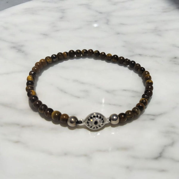 Pulsera Caballero dije Ojo con Zircon