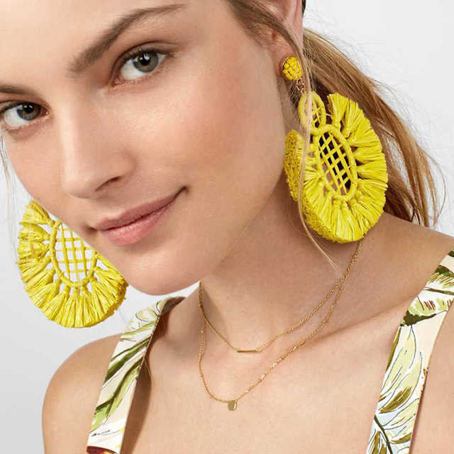 Raffia Earrings