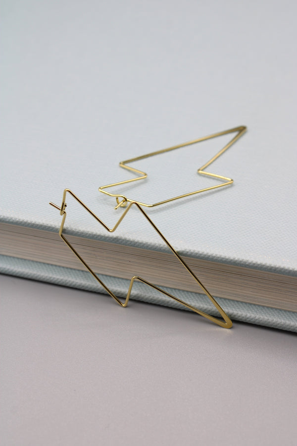 Thunderbolt Shape Earrings