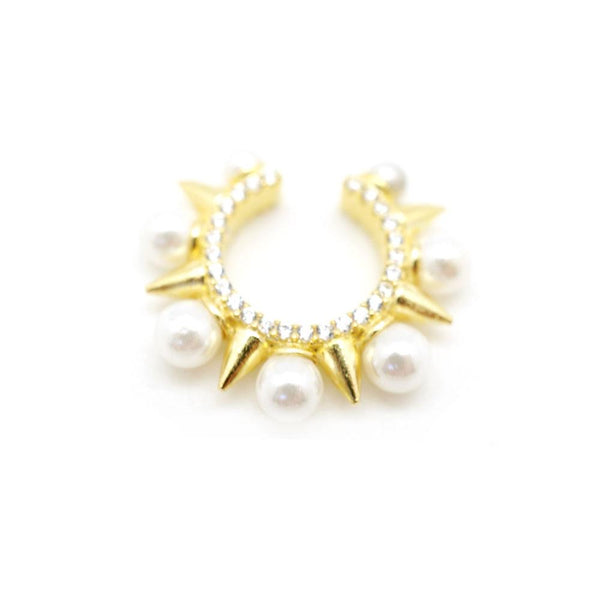 Spikes & Pearls EarCuff