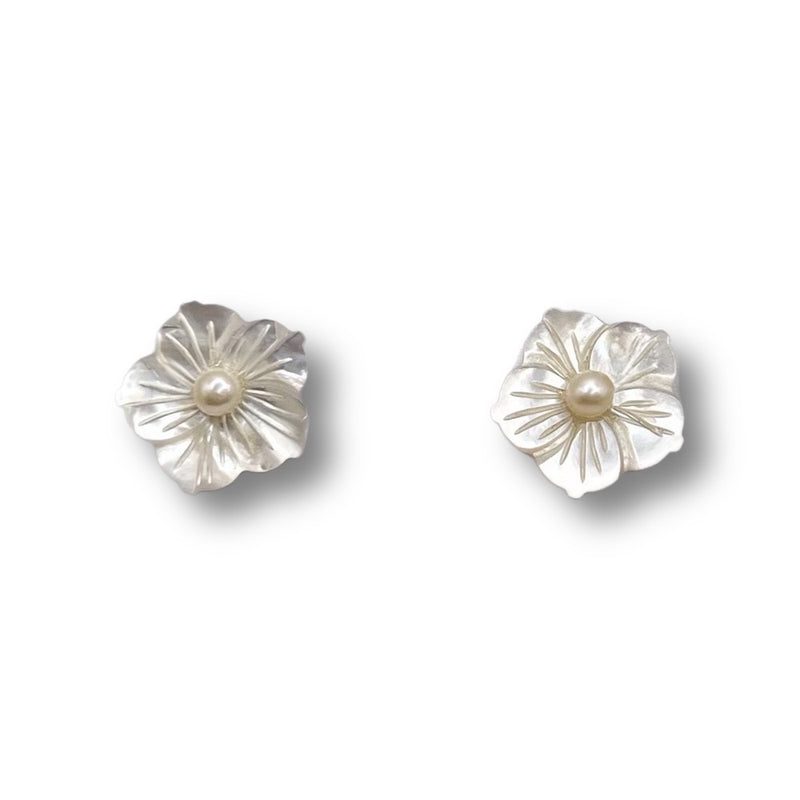 Mother of Pearl Bloom Studs