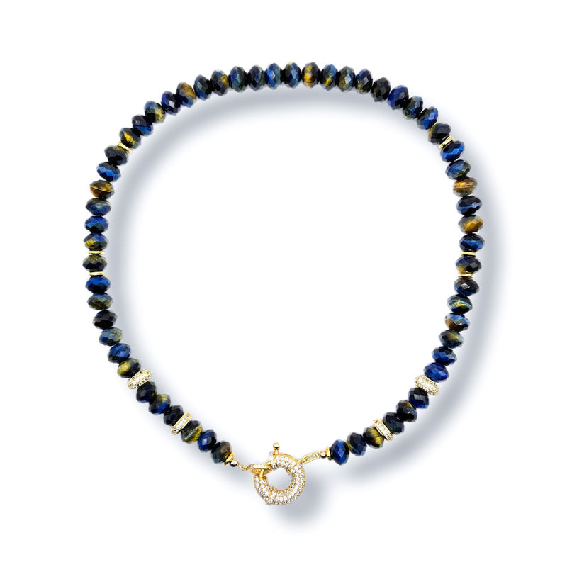 Deep Blue Statement Luxe Necklace