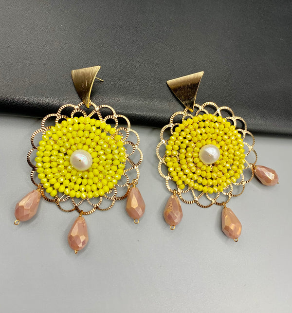 Mandala Inspired Dangle Earrings