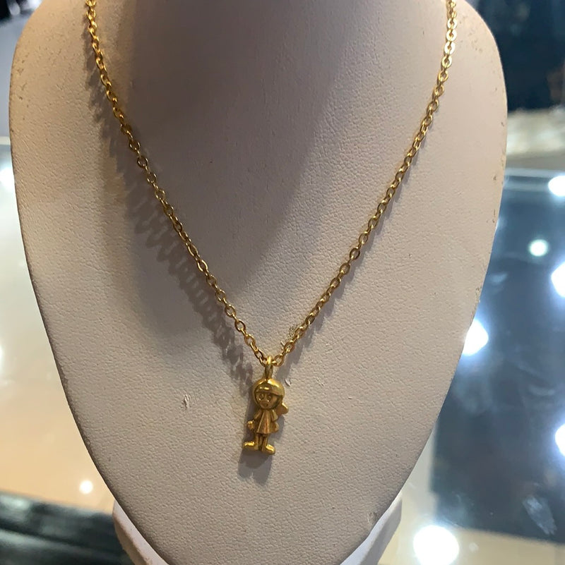 Gold Kid Necklace 33386