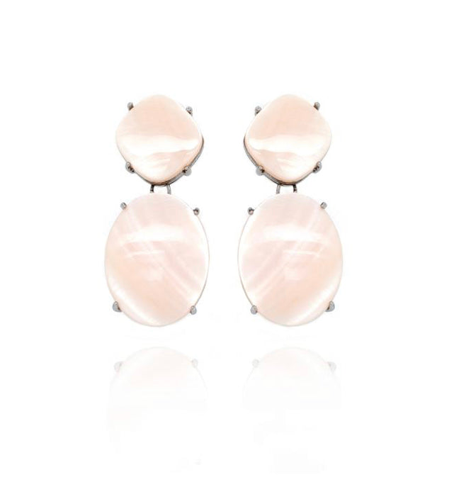 Pink Mother of Pearl Dangles