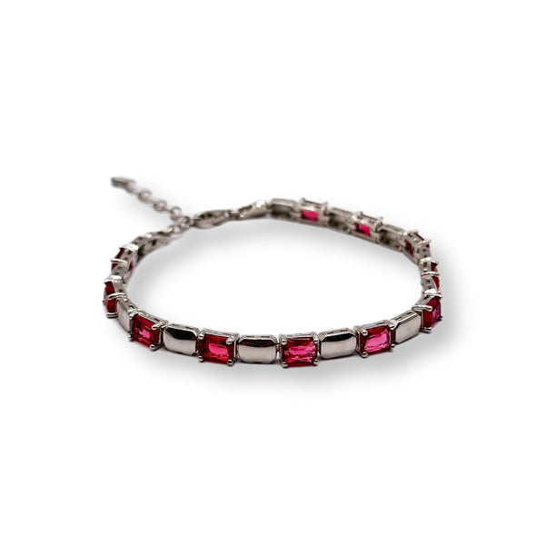 Ali Red Tennis Bracelet