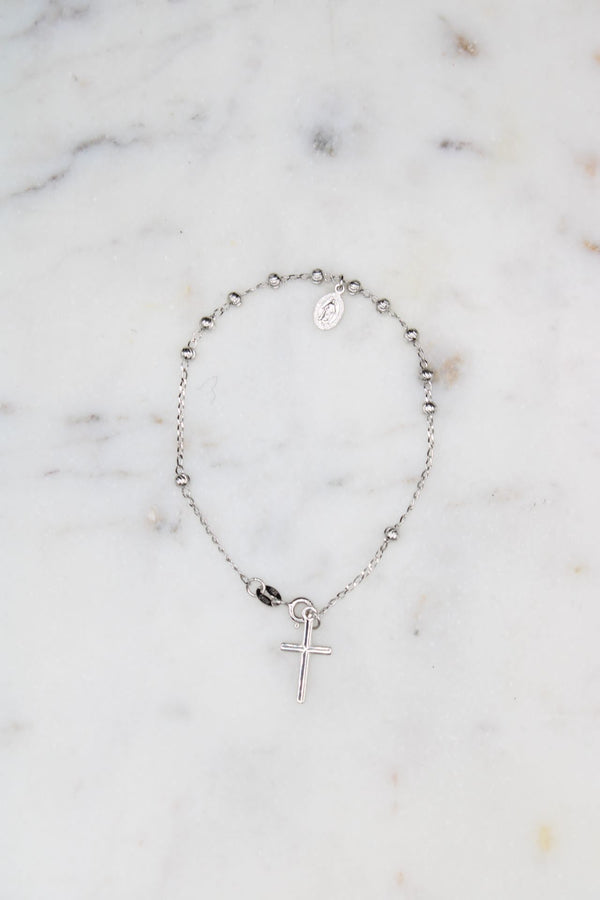 Silver Rosary