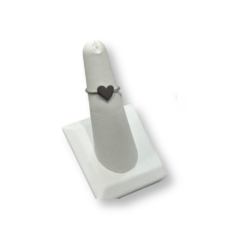 Matte Heart Ring