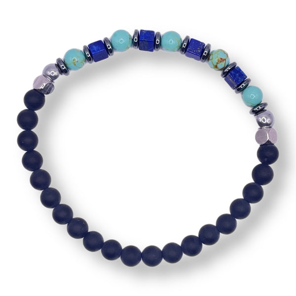 Lapis & Turquoise Mens Bracelets