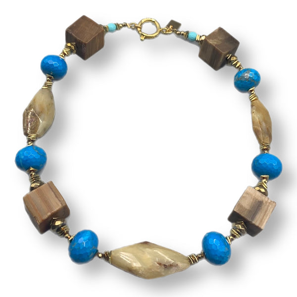 Opalyte & Howlite Statement Necklace