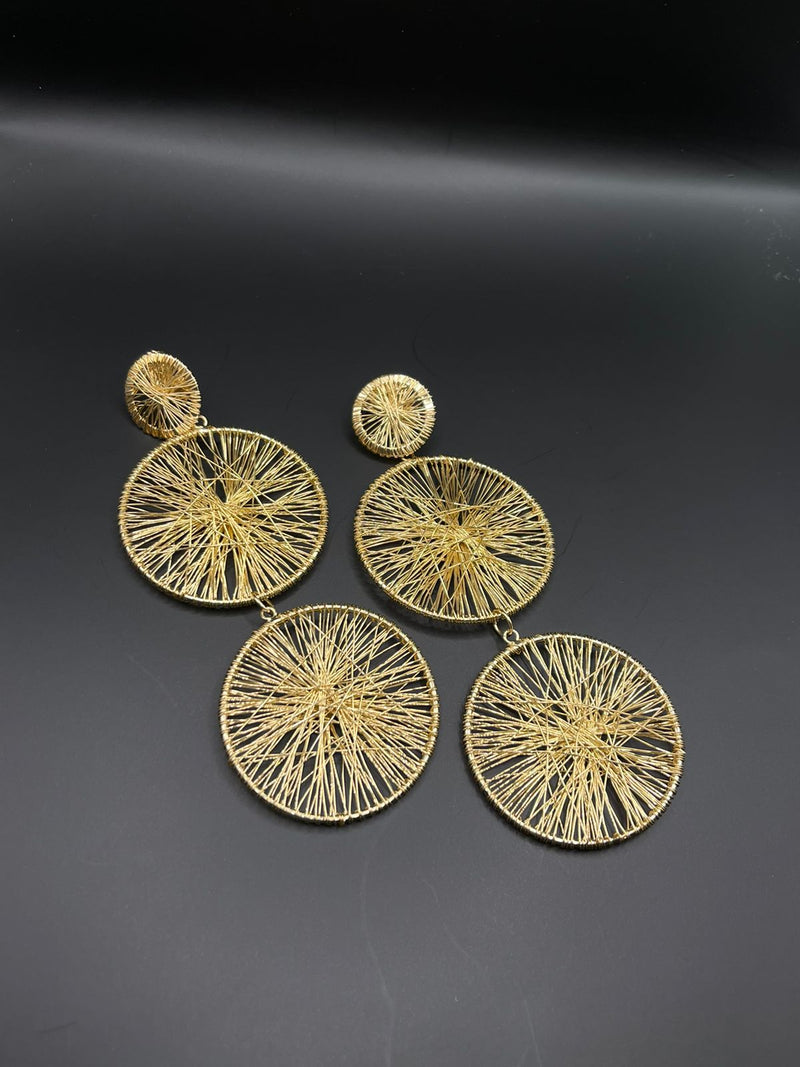 Wired Circle Earrings