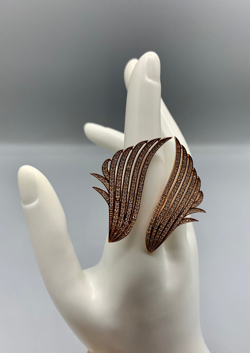 Wing-Like Statement Ring