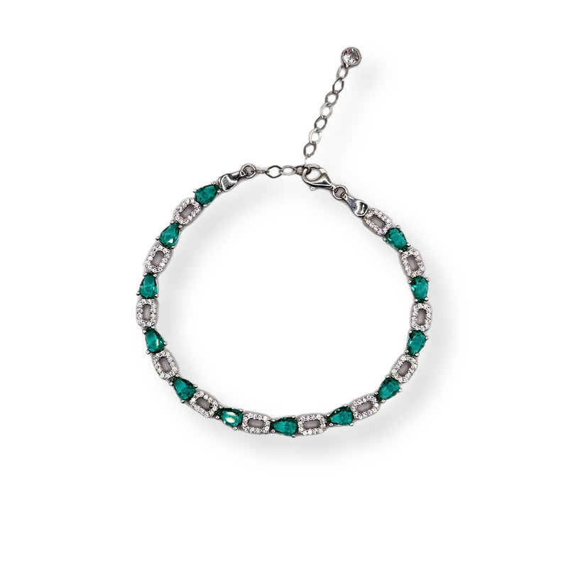 Oval Tourmaline Tennis Bracelet