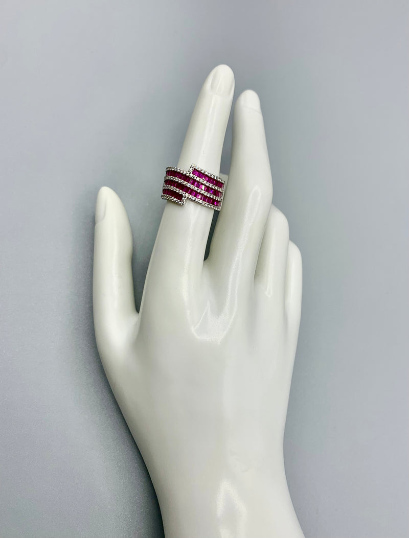 Hot Pink Statement Ring