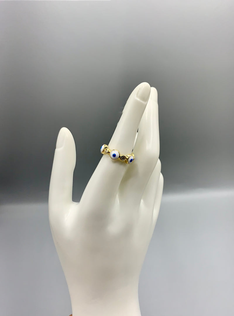 Large Evil Eye Ring