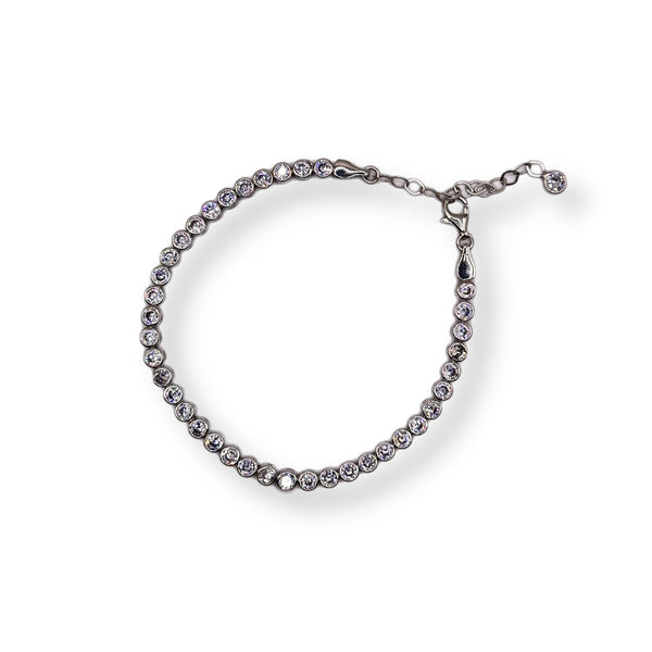 Round Crystal Tennis Bracelet