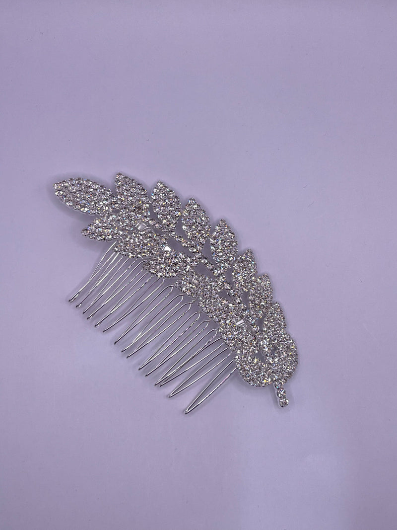 Pave Leaf Comb